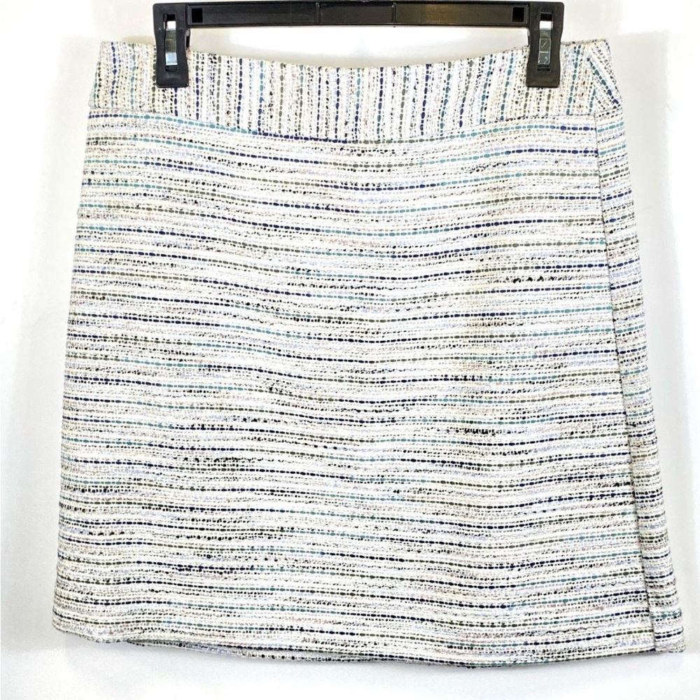 NWT Loft Cream Tweed A-Line Mini Skirt